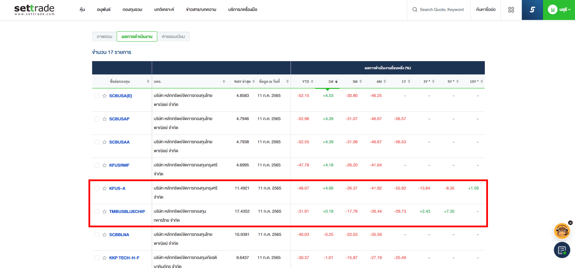 Inv_คัดกรองกองทุนผ่านWebSettrade_19