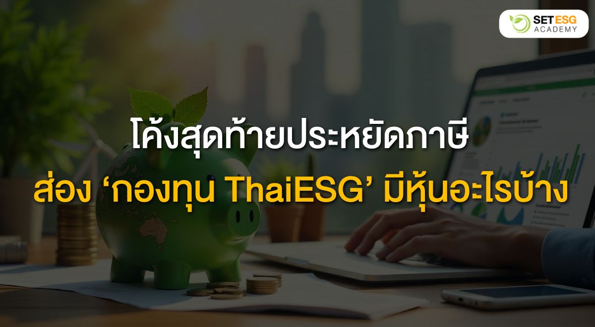 Banner ThaiESG มีหุ้นอะไรบ้าง