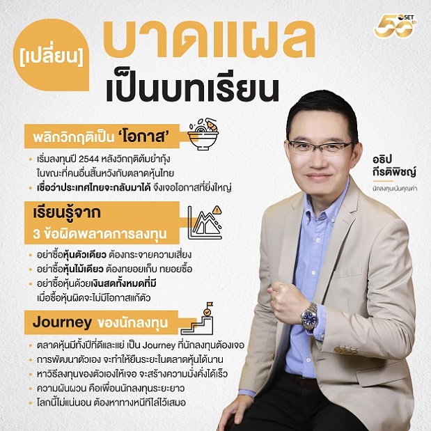 บทเรียนและบาดแผลการลงทุน นิ้วโป้ง อธิป กีรติพิชญ์