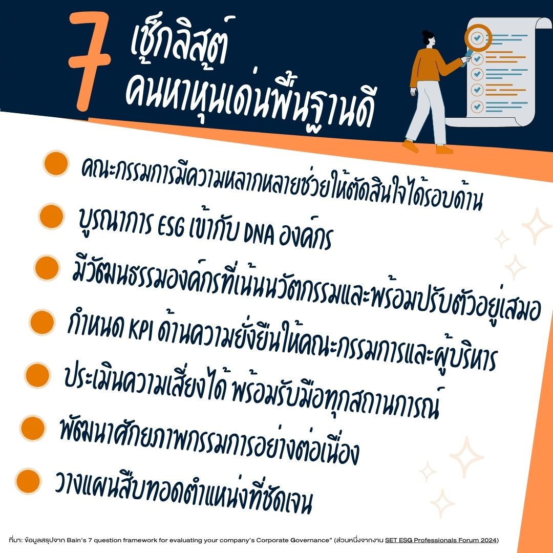 info_7 เช็กลิสต์หุ้นเด่น พื้นฐานดี